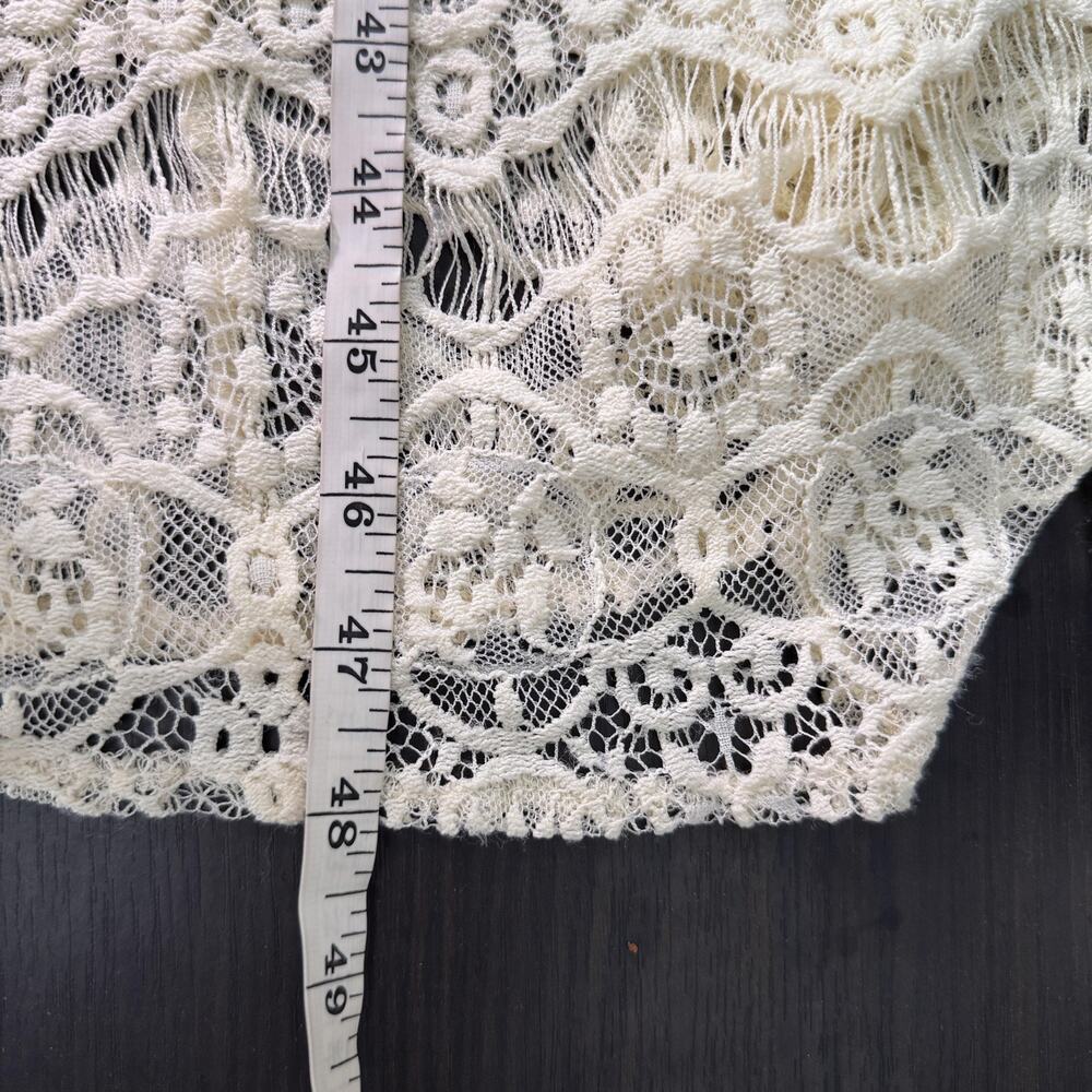 ASTR The Label Cardigan Womens Medium Lace Sheer Long Duster Boho Open Front - Picture 8 of 9